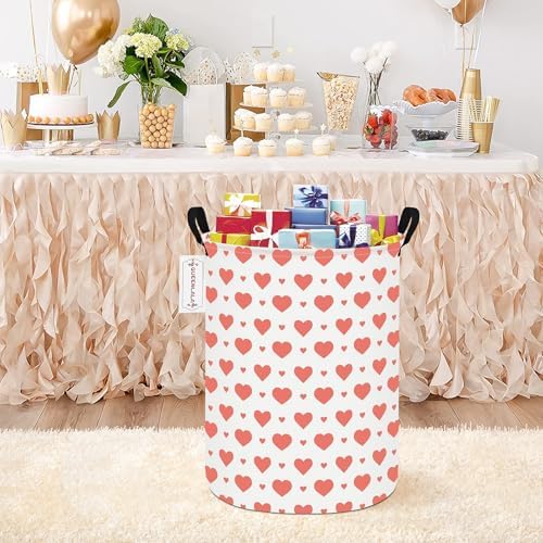QUEENLALA Large Foldable Round Storage Basket Laundry Hamper - Image 4
