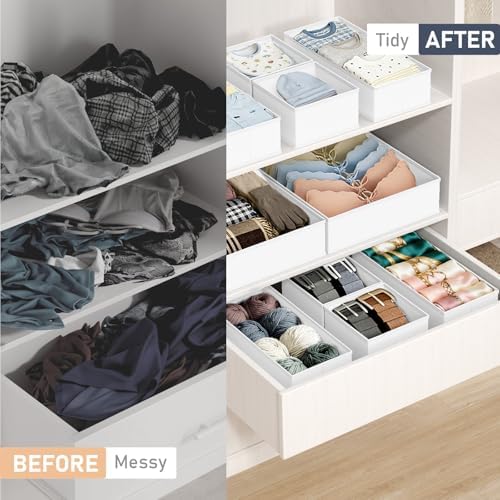 DIMJ Drawer Organizer Clothes- 26 Pack Baby Dresser Organizer - Image 5