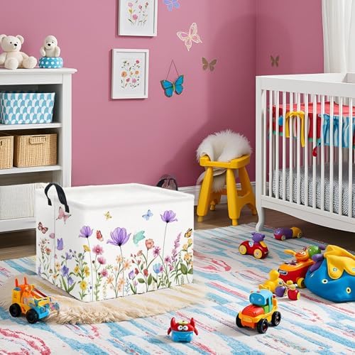Rectangular Baby Girl Basket Kids Baby Storage Basket Storage Bin Organizer Box - Image 5