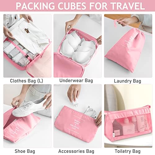 KPX 8 Set Packing Cubes for Travel, Luggage Packing Organizers Accessories - Image 4