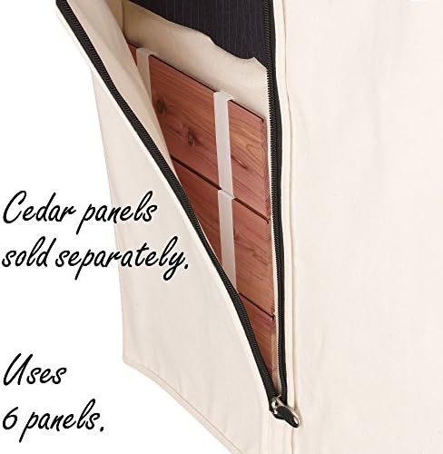 Household Essentials 3392-1 Cedarline Collection Hanging Garment Bag | Dress - Image 6