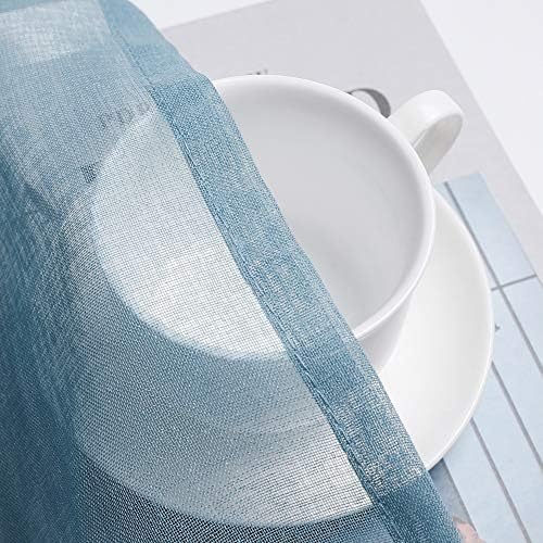 MIULEE Dusty Blue Window Valance 1 Panel 60W x 18L - Image 5