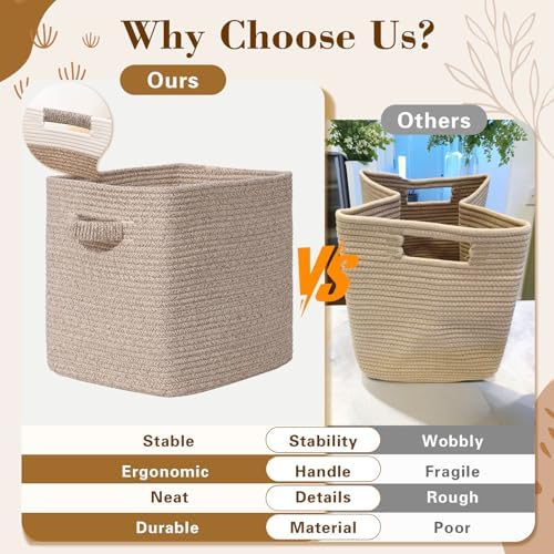 15×13 Inch Storage Cubes, 3 Pack Cube Storage Bins - Image 5