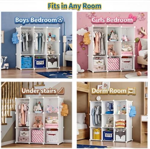 Portable Baby Wardrobe Closet Lightweight Kids Storage Organizer - Image 7