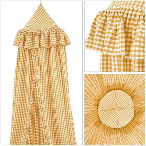 SmoothNovelty Gingham Plaid Bed Canopy - Image 7