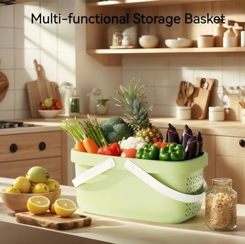 Pulseplay Plastic Shower Caddy Basket, Storage Basket - Image 7