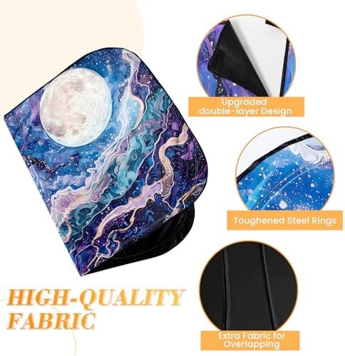 Car Windshield Sun Shade UV Reflector Foldable Front Window SUV - Image 4