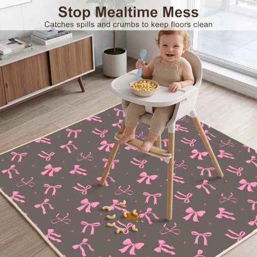 Basumee Splat Mat for Under High Chair, Waterproof & Mess-Proof Floor Mat - Image 5