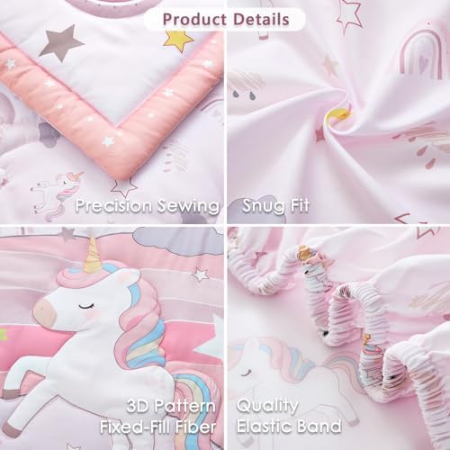 3-Piece Crib Bedding Set for Girls - Image 5