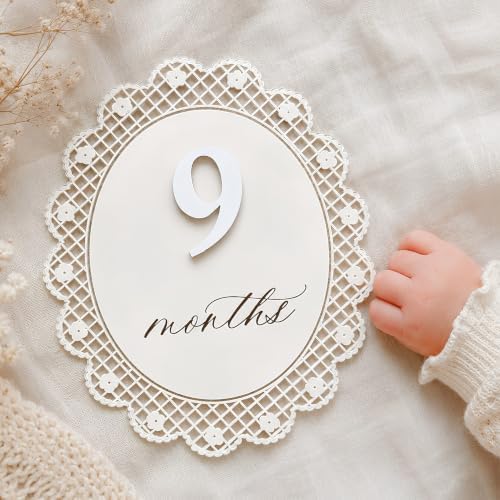Baby Girl Monthly Milestone Sign Double-Sided - Image 6