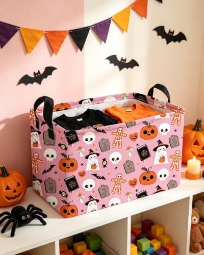 Essme Rectangular Halloween Basket, Gift Basket. - Image 4