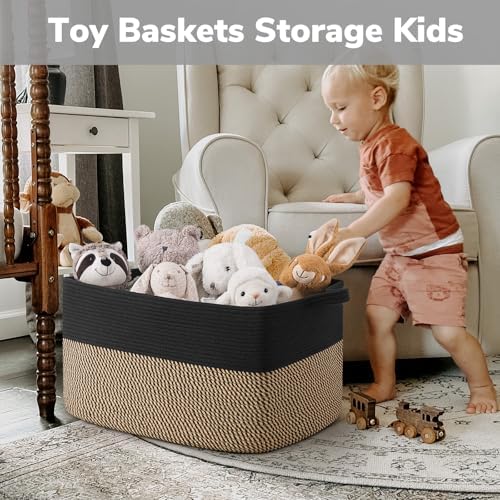 Goodpick 75L Extra Large Woven Blanket Basket - Image 4