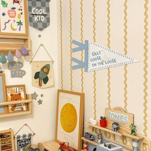 Silly Goose On the Loose Felt Pennant Playroom Banner Wall Decor - Image 5