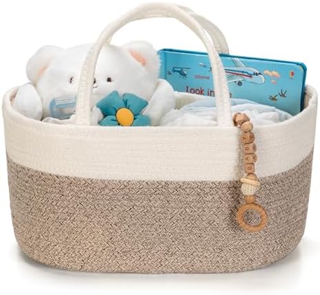 Diaper Caddy Organizer, Gift Basket by KODOMOORE