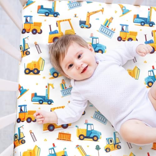 4 Pack Baby Boy Crib Sheets Set Soft Fitted Baby Boy Mattress Covers - Image 2