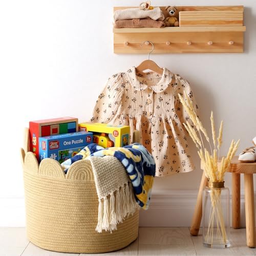 LemonRoad Round Woven Basket Brown - Image 6