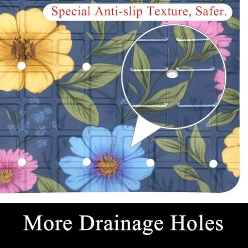 Shower Mat Bathtub Mat, 26.8x15.1 inch, Non-Slip Bath Mat - Image 2
