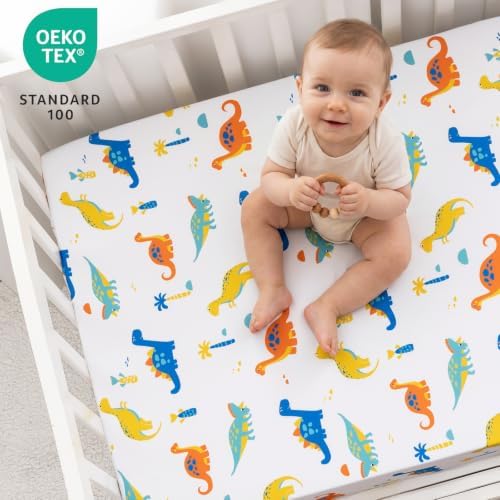 david's kids 3 Pack Fitted Crib Sheets, Ultra Soft Breathable Comfortable Baby - Image 7