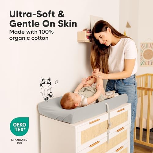 2-Pack Organic Changing Pad Covers - Image 3