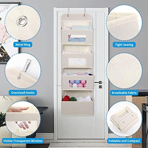 MAX Houser 4-Shelf Over The Door Hanging Organizer - Image 4