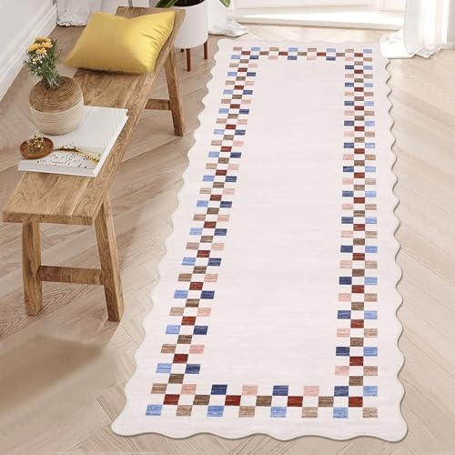 GarveeHome Rug Runners for Hallways 2x8 Washable Scalloped Kitchen Rug - Image 2