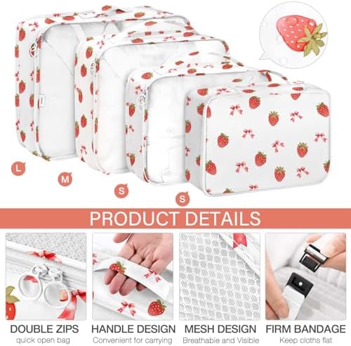 KPX 8 Set Packing Cubes for Travel, Luggage Packing Organizers Accessories - Image 3