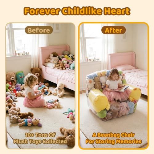 NTYNTY Clear Stuffed Animal Storage Chair - Image 5