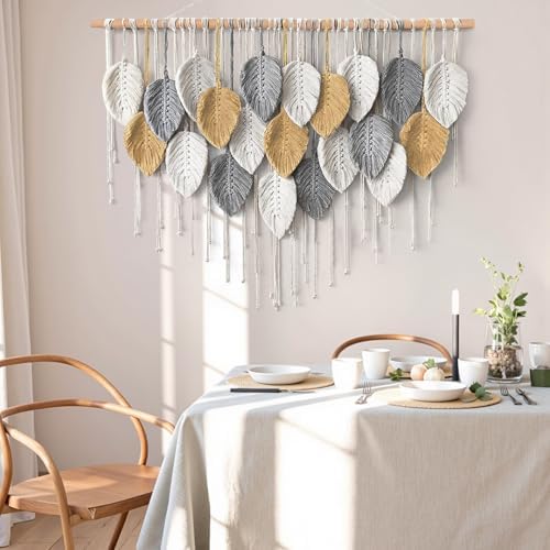 Large Macrame Wall Hanging Boho Woven Tapestry Chic Modern Home Decorations - Image 6