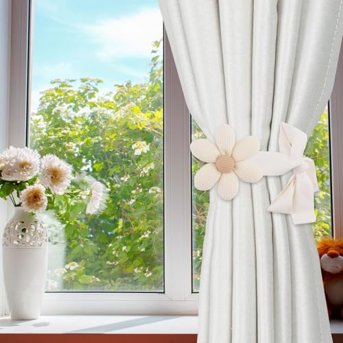 Sunflower Curtain Tieback 4Pcs Window Drape Rope Holdbacks - Image 5