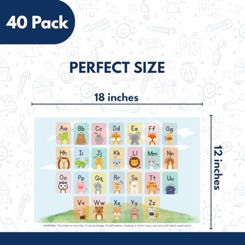 Disposable Stick-on Placemats 40 Pack - Image 2