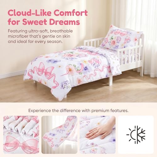 Pea Pod Floral Toddler Bedding Set - Image 2