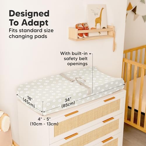 2-Pack Baby Changing Pad Cover for Girl - Image 4