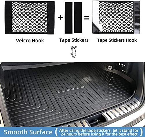 Universal Mesh Cargo Net for Car Trunk Storage, Elastic Small Automotive Cargo - Image 3
