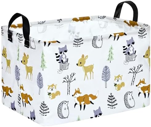 Baby Hamper Girls Storage Basket Collapsible Canvas Women Organizer Bin Gift by VAIVUSTO
