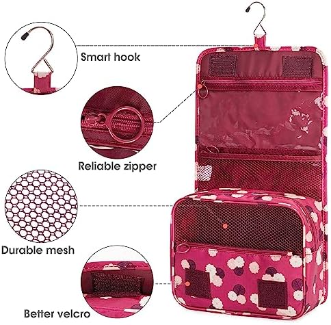 Narwey Small Hanging Travel Toiletry Bag - Image 4