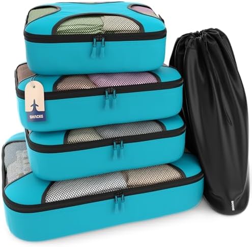 Shacke 5 Set Packing Cubes for Travel by Shacke