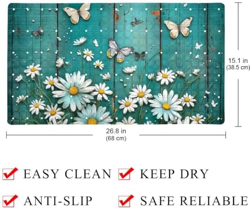 Shower Mat Bathtub Mat, 26.8x15.1 inch, Non-Slip Bath Mat - Image 4