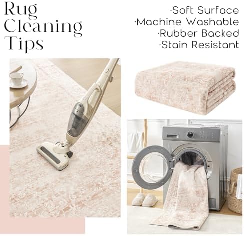 BILEEHOME Pink Boho Runner Rugs - Image 4