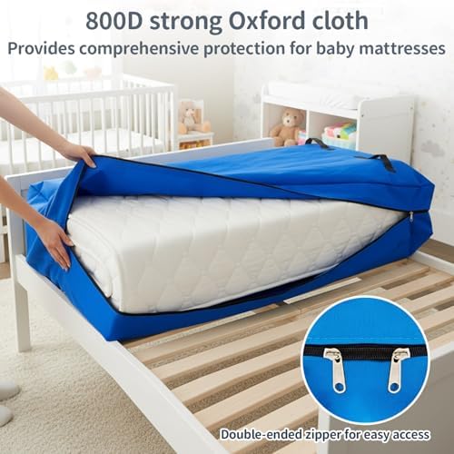 Colingmill 1 Pcs Reusable Crib Mattress Moving Bag, Oxford Cloth - Image 6