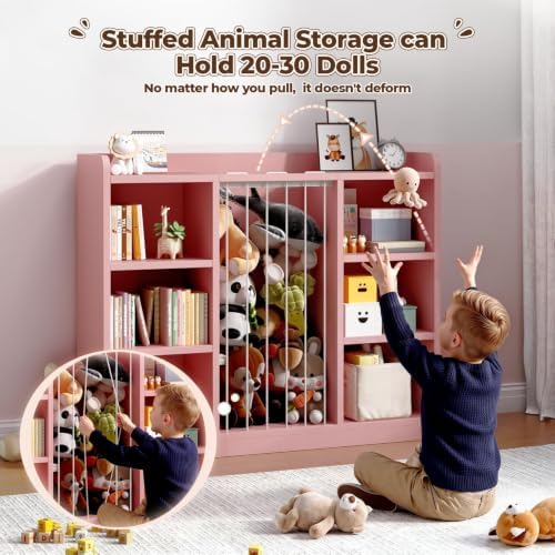 Toy Storage Organizer with 6 Cube, Stuffed Animal Storage - Image 3