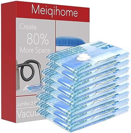 Vacuum Storage Bags, Small Space Saver Sealer Bags, Airtight Compression Bags by MEIQIHOME