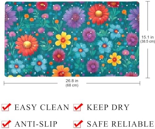 Non Slip Shower Mat Bathtub Mat 15.1x26.8 Inch, Quick Dry Bath Mat - Image 4