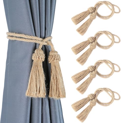 Curtain Tiebacks Handmade Curtain Holdbacks Rope by fenghuangwu