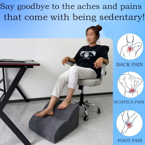 Foot Rest for Under Desk at Work.Multifunctional 3-Tier Foot Stool - Image 4
