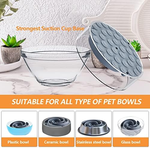 Slow Feeder Dog Bowls Insert, Animire Soft Silicone Slow Eating Dog Food Bowl - Image 6