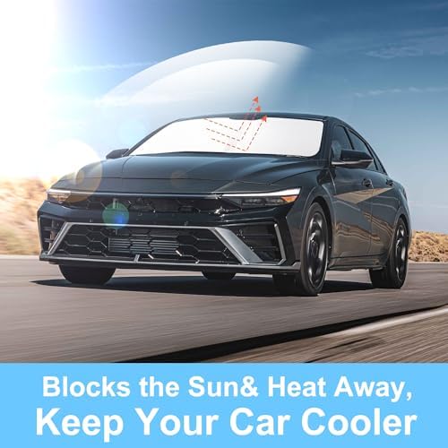 TINGLU Sun Shade for Hyundai Elantra 2021-2024 2025 2026 Accessories Windshield - Image 5