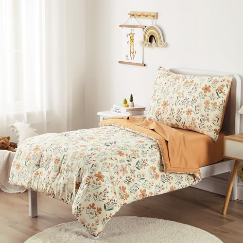 Wake In Cloud - Floral Toddler Bedding Set - Image 2