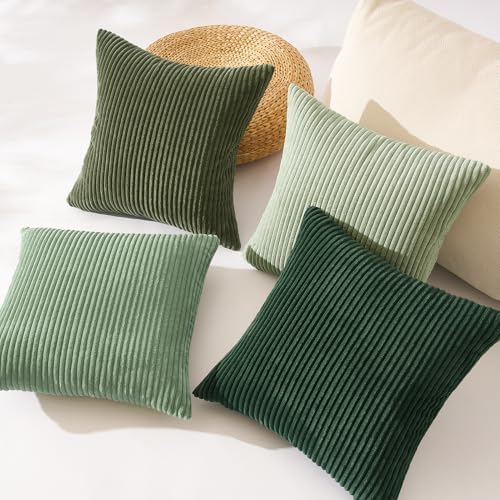 Topfinel Light Green Decorative Throw Pillow Covers Green Series, Winter Fluffy - Image 4