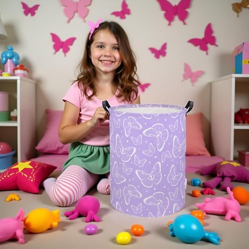 Kids Laundry Basket Baby Hamper Toy Storage Bin - Image 5