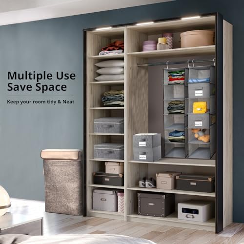 BrilliantJo 2 Pack 6 Shelves Hanging Closet Organizer - Image 4
